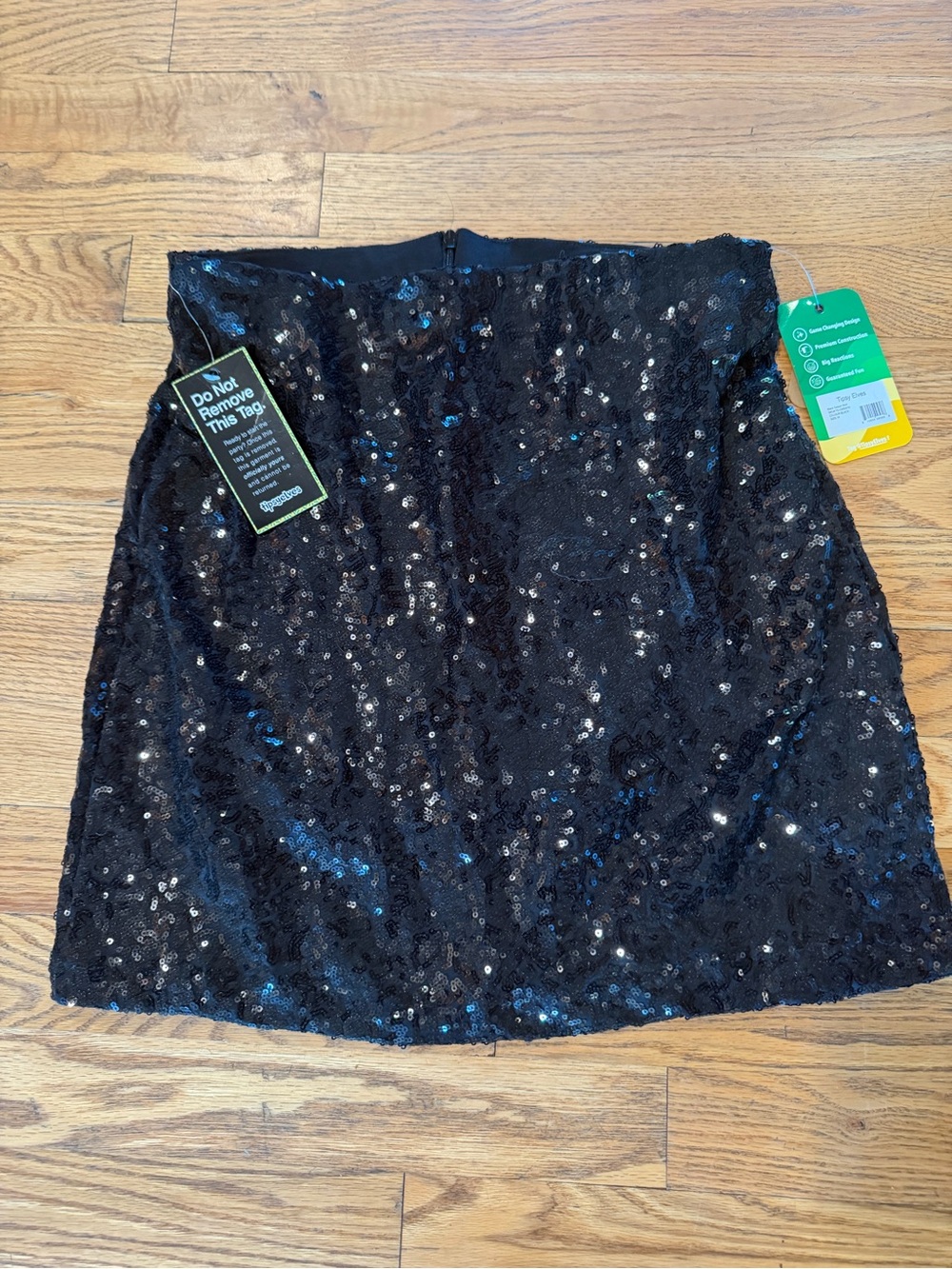 Tipsy Elves Black Sequin Mini Skirt Size M NWT Party Holiday